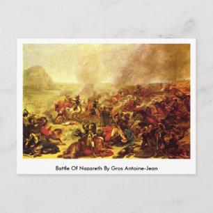 Battle Of Nazareth By Gros Antoine-Jean Postcard