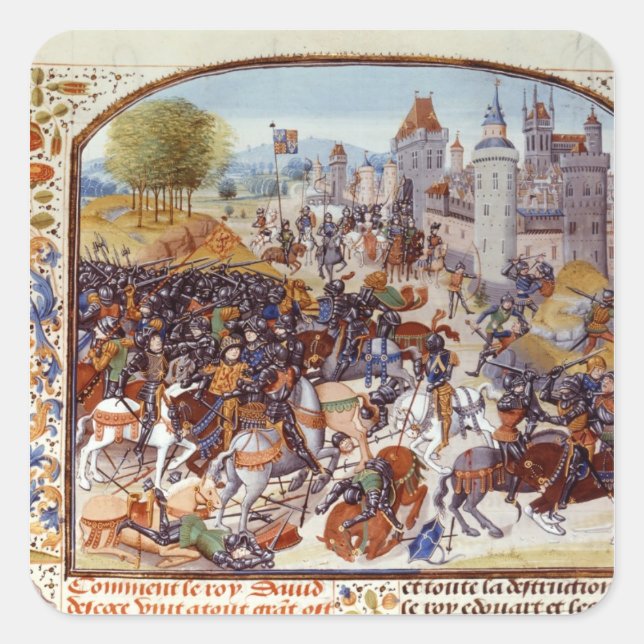 Battle of Neville's Cross from the Hundred Square Sticker (Front)