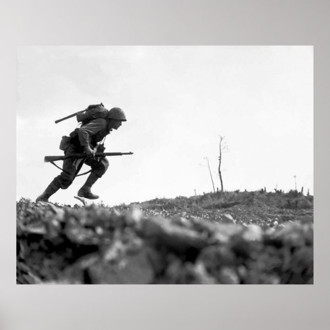 Battle Of Okinawa Painting Poster (Front)