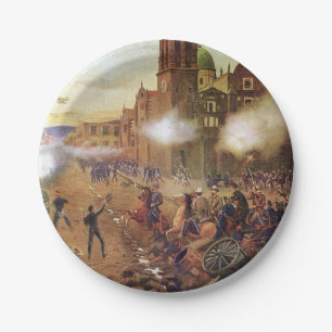Battle of Puebla Mexican History Paper Plate