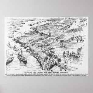 Battle of Santiago Poster