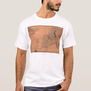 Battle of Shiloh - Civil War Panoramic Map 5 T-Shirt