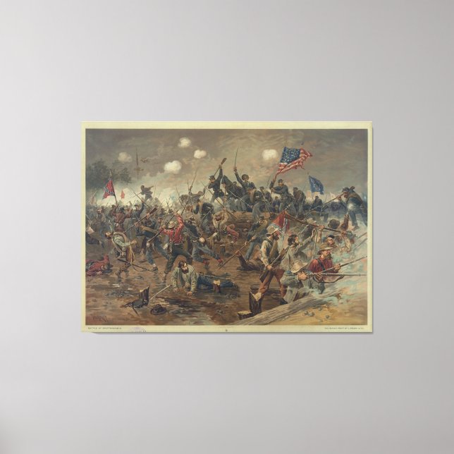 Battle of Spottsylvania by L. Prang & Co. (1887) Canvas Print (Front)