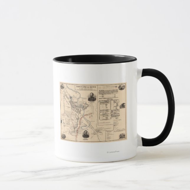 Battle of Stones River - Civil War Panoramic 3 Mug (Right)