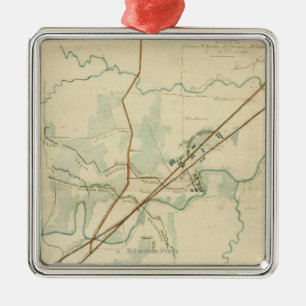 Battle of Stones River - Civil War Panoramic Metal Tree Decoration