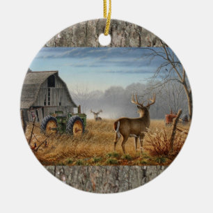 Battle Of The Bucks Ceramic Tree Decoration