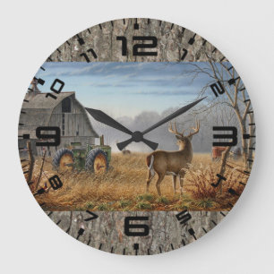 Battle Of The Bucks Large Clock