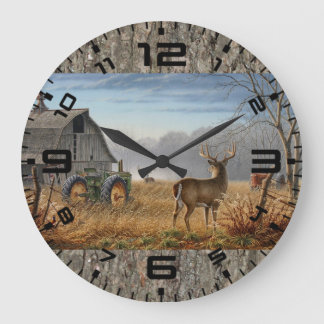Battle Of The Bucks Large Clock