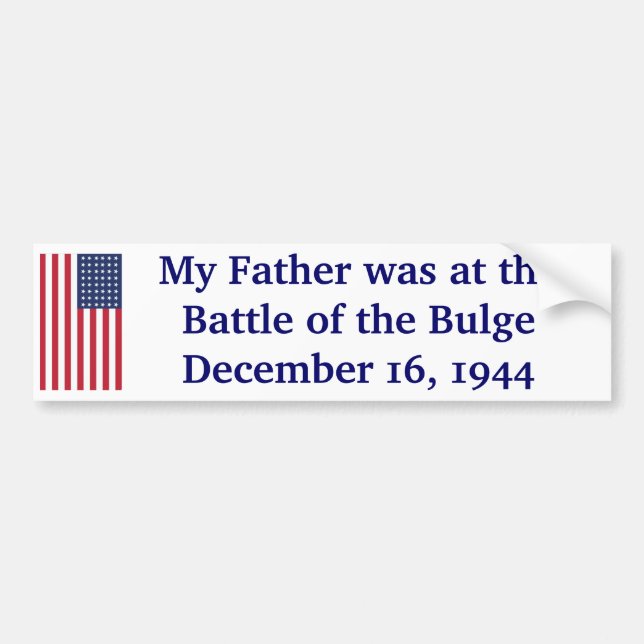 Battle of the Bulge Bumper Sticker (Front)