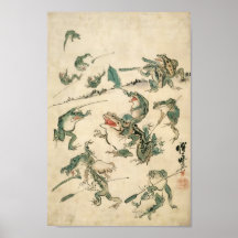 Battle of the Frogs Kawanabe Kyosai
