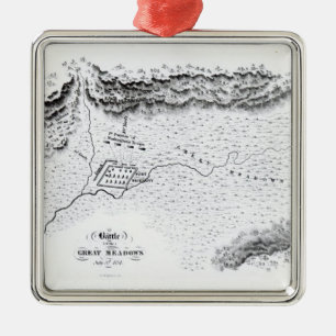 Battle of the Great Meadows, July 3rd 1754 Metal Tree Decoration