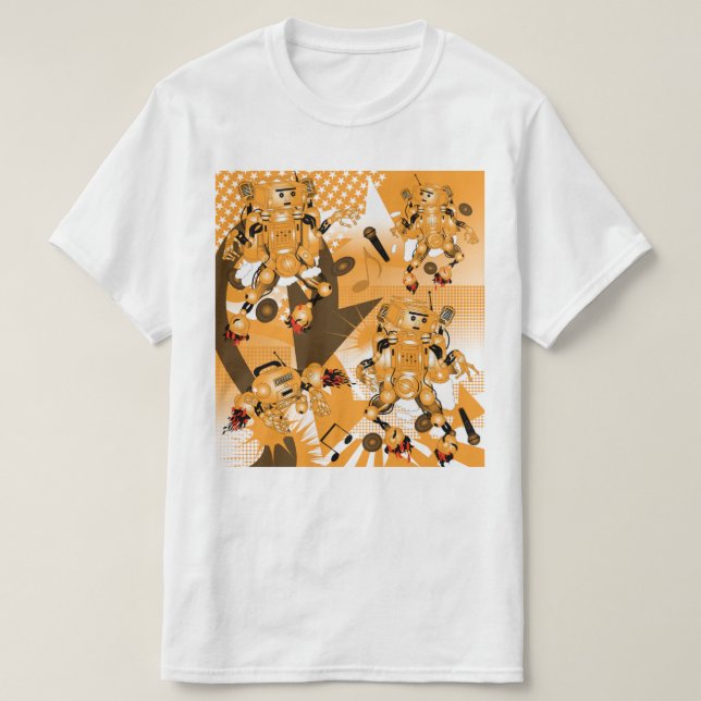 battle of the Hiphop Robots  T-Shirt (Design Front)