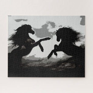 Battle of the Horses - Equine Art Jigsaw Puzzle