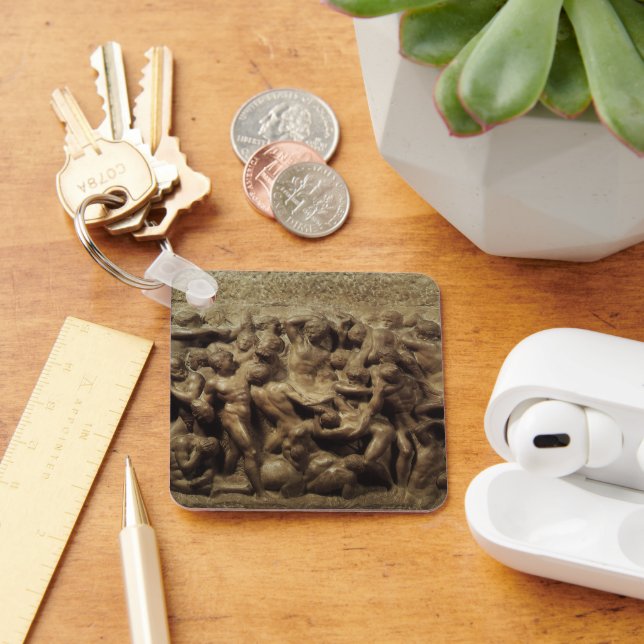 Battle of the Lapiths and Centaurs by Michelangelo Key Ring (Desk)