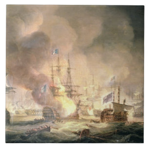 Battle of the Nile, 1st August 1798 at 10pm, 1834 Tile