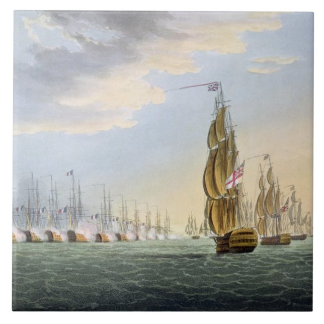 Battle of the Nile, August 1st 1798, engraved by T Tile (Front)