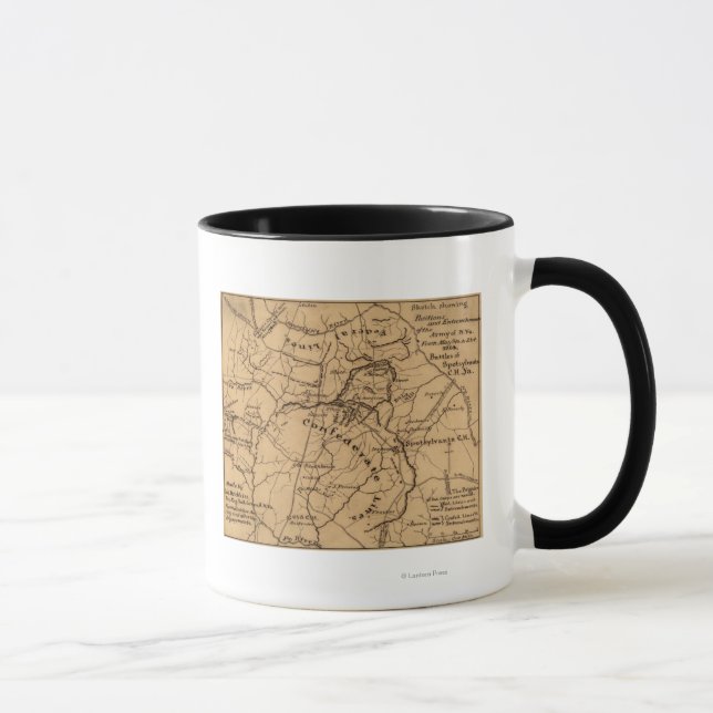 Battle of the Wilderness - Civil War Panoramic 2 Mug (Right)
