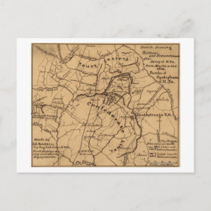 Battle of the Wilderness - Civil War Panoramic 2 Postcard