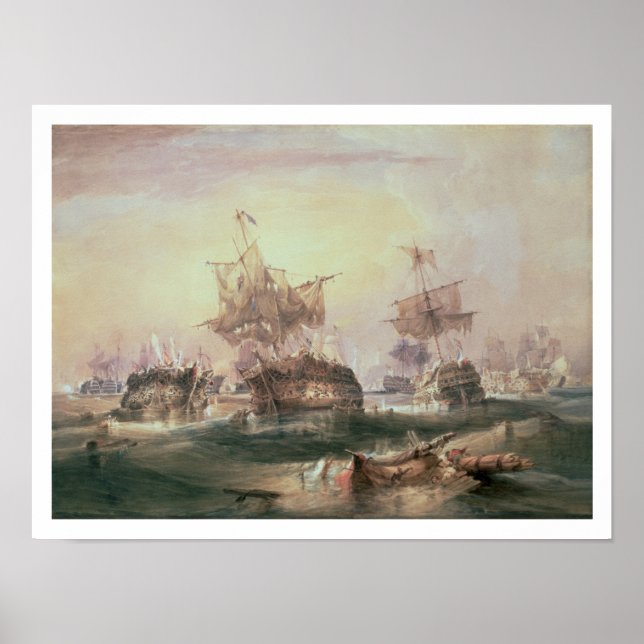 Battle of Trafalgar, 21st October 1805 Poster (Front)
