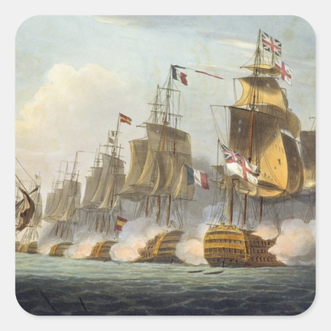 Battle of Trafalgar, October 21st 1805, from 'The Square Sticker (Front)