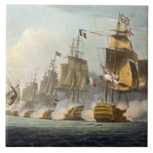 Battle of Trafalgar, October 21st 1805, from 'The Tile