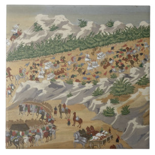 Battle of Vasilika in 1821, from the Pictorial His Tile