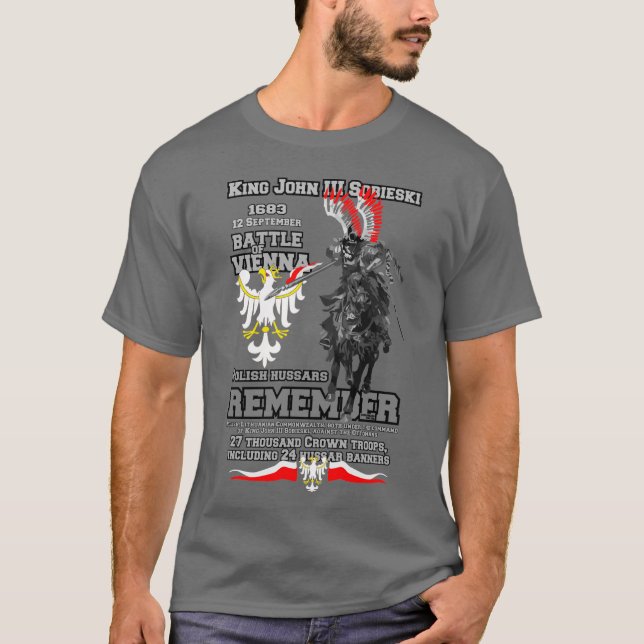 Battle of Vienna Polish Hussars T-Shirt (Front)