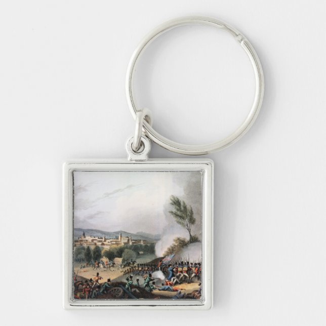 Battle of Vittoria,etched by I. Clark Key Ring (Front)