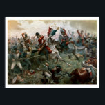 Battle of Waterloo, 18th June 1815, 1898 (color l Poster<br><div class="desc">Image:116877  Battle of Waterloo,  18th June 1815,  1898 (color litho). Sullivan,  William Holmes (fl.1870-d.1908). Private Collection.  Art,  Fine Art.</div>