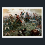 Battle of Waterloo, 18th June 1815, 1898 (color l Poster<br><div class="desc">Image:116877  Battle of Waterloo,  18th June 1815,  1898 (color litho). Sullivan,  William Holmes (fl.1870-d.1908). Private Collection.  Art,  Fine Art.</div>
