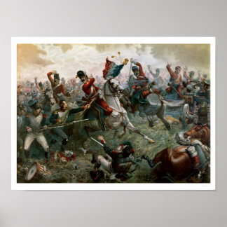Battle of Waterloo, 18th June 1815, 1898 (color l Poster