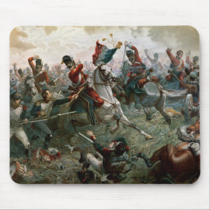 Battle of Waterloo, 18th June 1815, 1898 (colour l Mouse Pad
