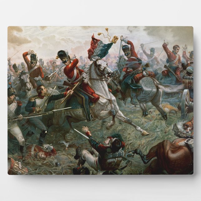 Battle of Waterloo, 18th June 1815, 1898 (colour l Plaque (Front)