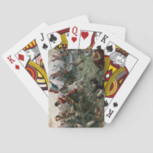 Battle of Waterloo, 18th June 1815, 1898 (colour l Playing Cards