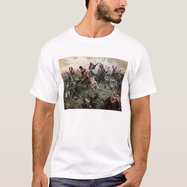 Battle of Waterloo, 18th June 1815, 1898 (colour l T-Shirt (Front)