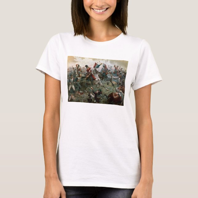 Battle of Waterloo, 18th June 1815, 1898 (colour l T-Shirt (Front)