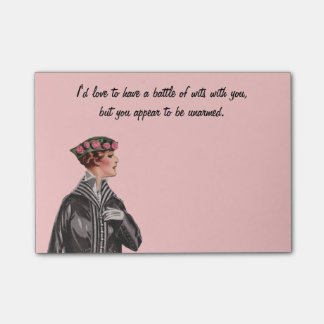 Battle of Wits Post-it Notes