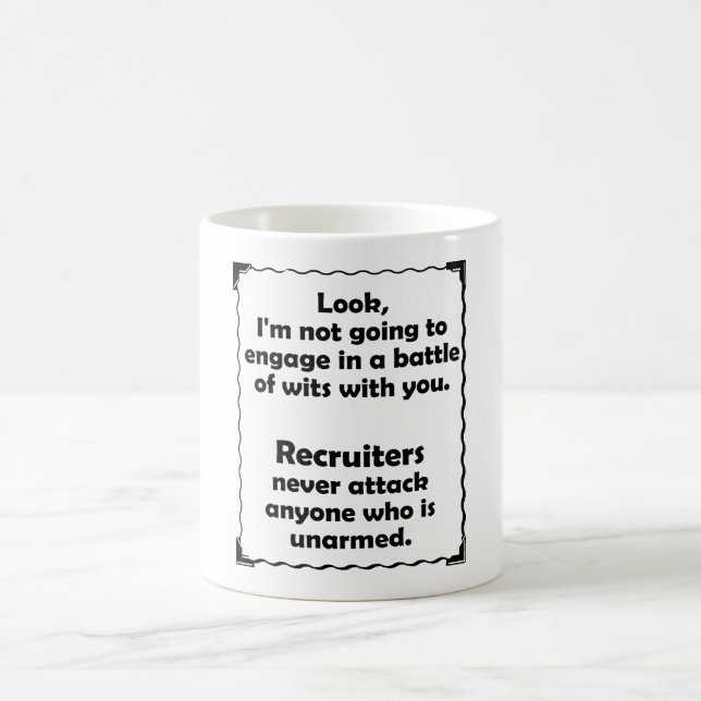 Battle of Wits Recruiter Coffee Mug (Center)