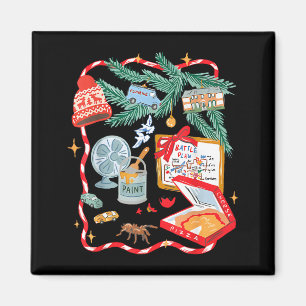 Battle Plan Funny Christmas Home Kids Hand Dawn Al Magnet