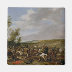 Battle Scene at Lutzen between King Gustavus Magnet