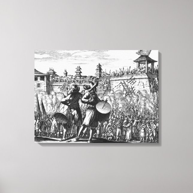 Battle scene canvas print (Front)