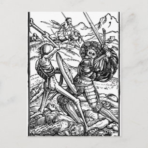 Battle Scene Postcard