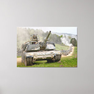 BATTLE TANK – M1 Abrams 32x48 Canvas Print
