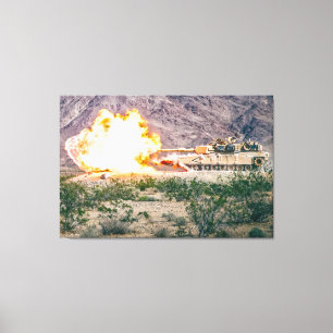 BATTLE TANK – M1 Abrams 32x48 Canvas Print