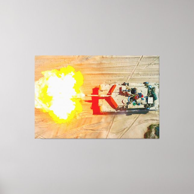 BATTLE TANK – M1 Abrams 40x60 Canvas Print (Front)