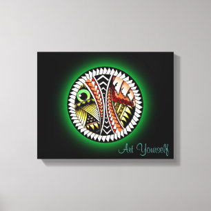 Battle Tattoo Drawing Canvas Print