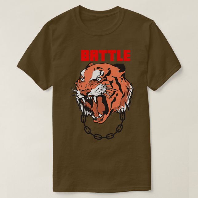 Battle Tiger T-Shirt (Design Front)