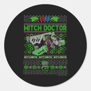 Battlebots Ugly Witch Doctor Classic Round Sticker