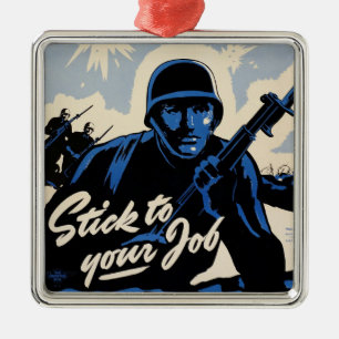 Battlefield Beachhead Assault by American Warriors Metal Tree Decoration