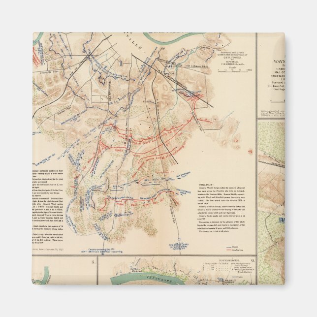 Battlefields Nashville, Tenn Magnet (Front)